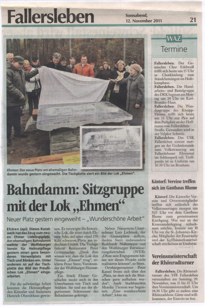 Bahndamm Ehmen - Bild 1