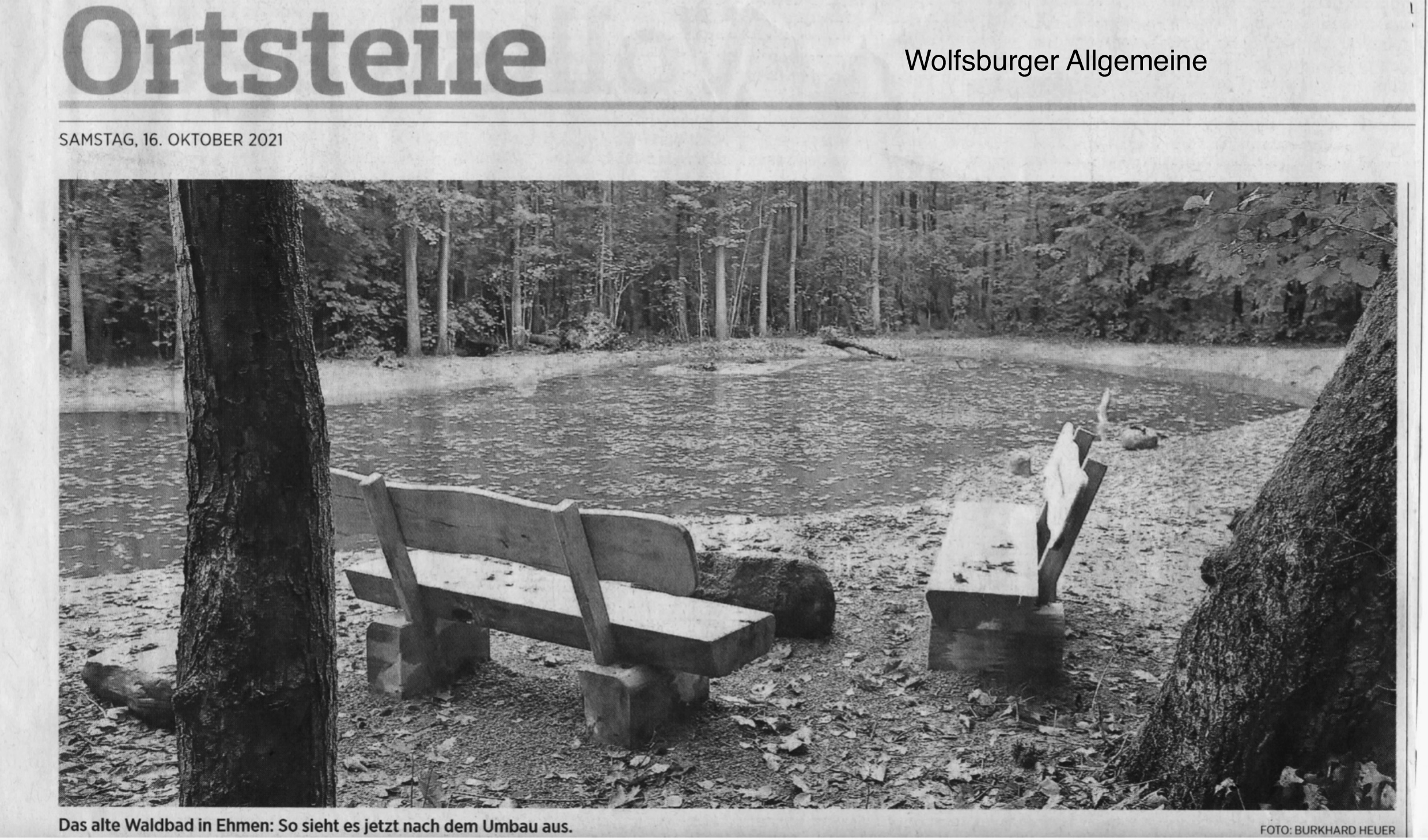 Ehemalige Badeanstalt Bänke