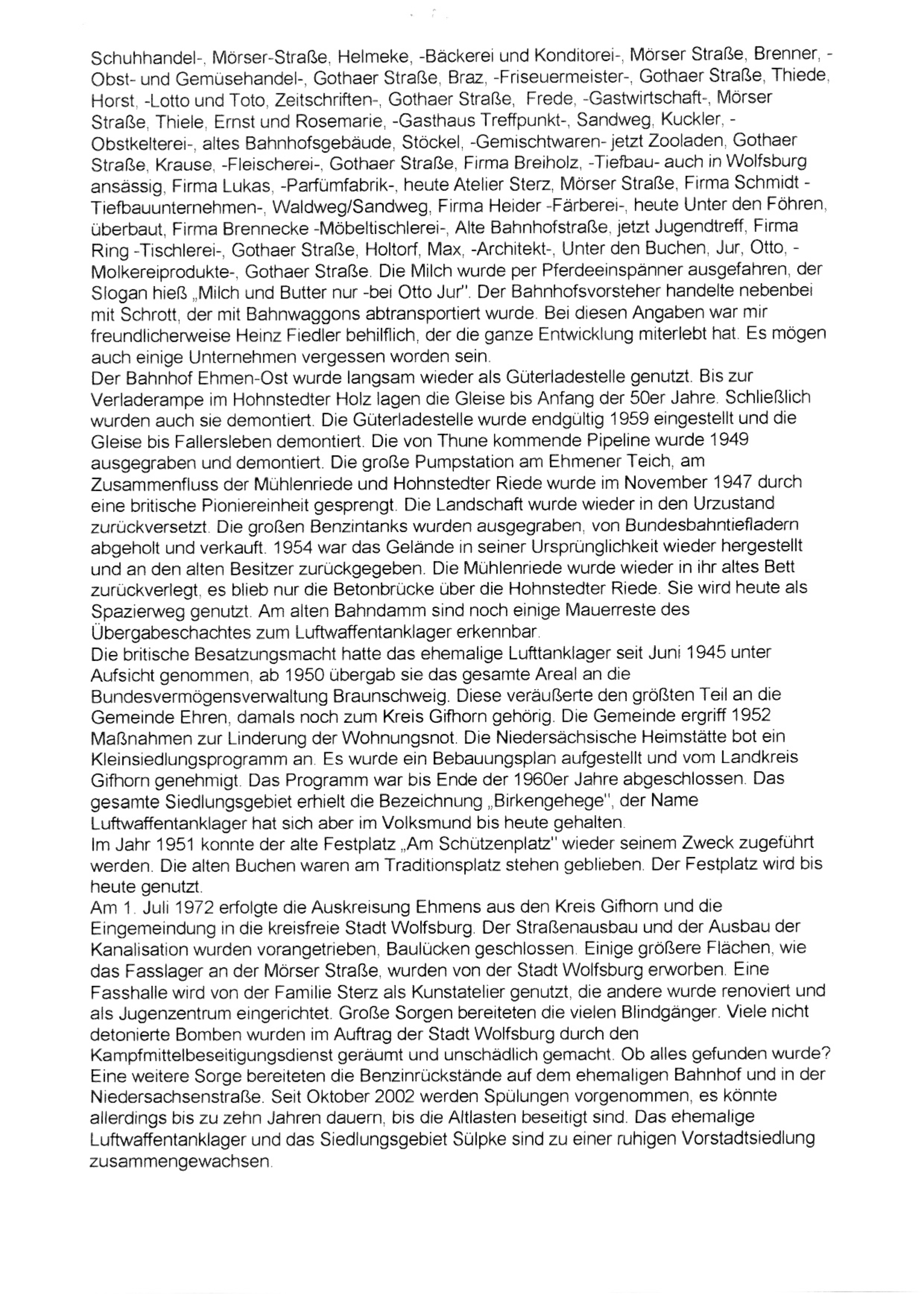 Geschichte Tanklager 5