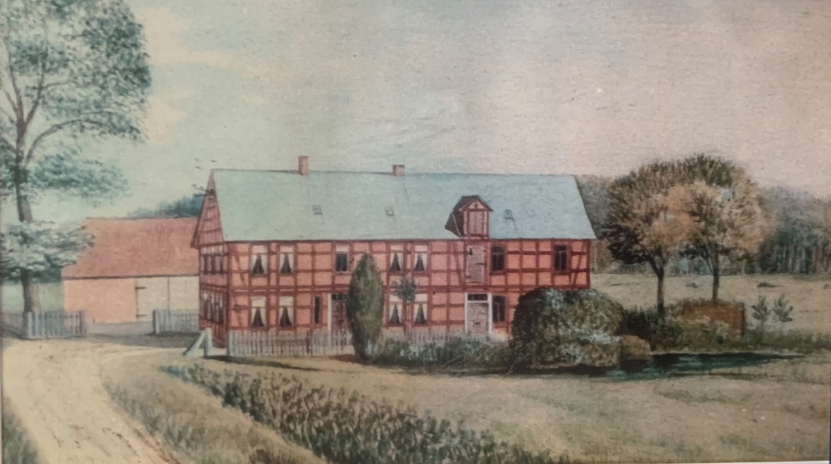 Historische Darstellung Wassermühle 1307